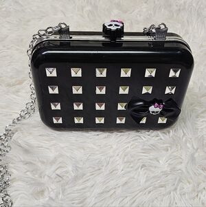 Monster High Studded Purse / Ghouls Got Charm Keeper with Silver Tone Strap 2013